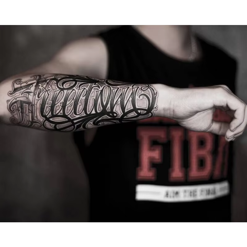 Autocollant de tatouage de bras, tatouages temporaires sympas