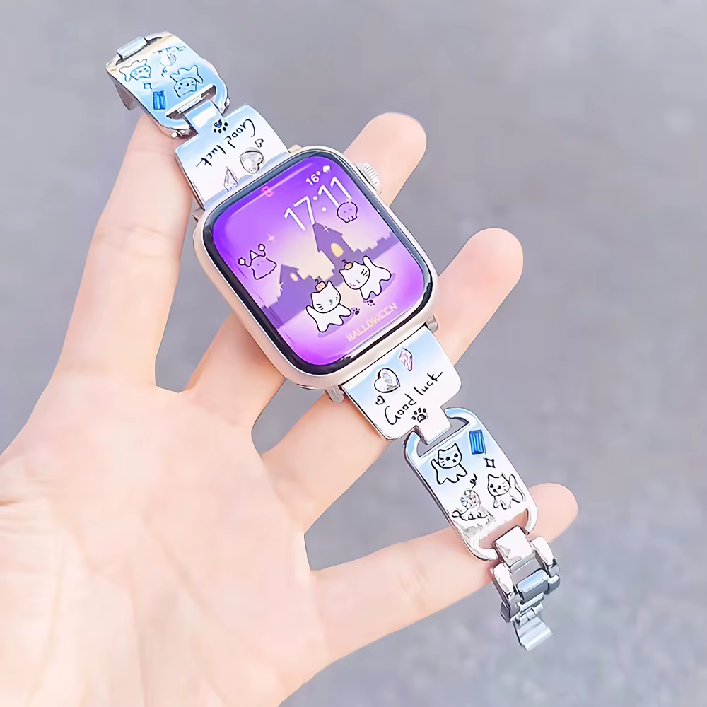 Bracelet de bijoux habnommée pour Apple Watch