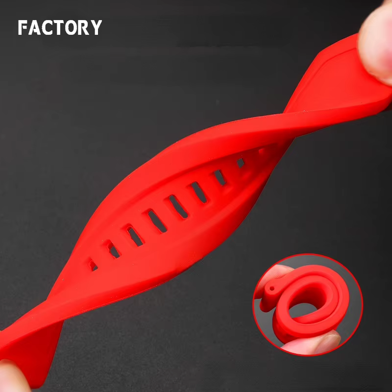 Bracelet de montre en caoutchouc de Silicone de haute qualité