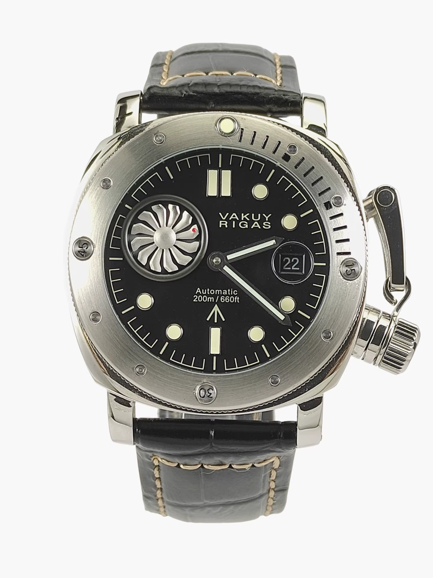 Montre militaire mécanique automatique pour hommes