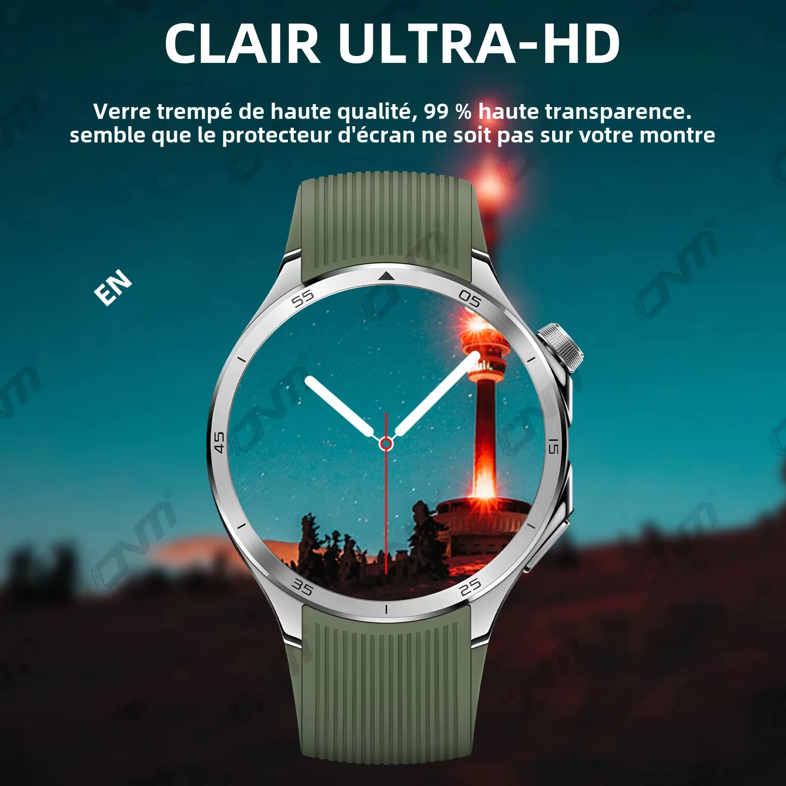 Protecteur d'écran 2.5D pour OnePlus Watch 3
