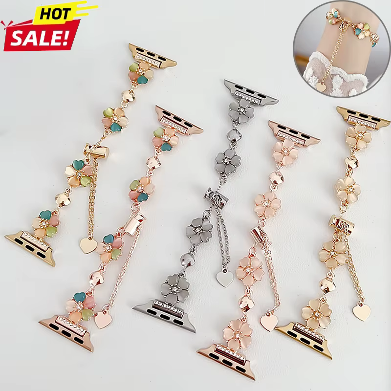 Bracelet fleuri pour Apple Watch