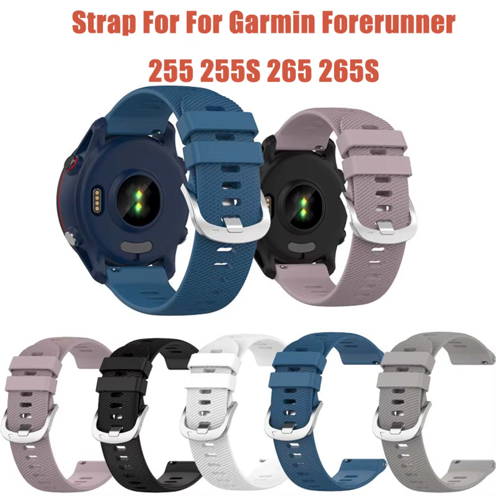 Bracelet de montre intelligente unisexe pour Garmin Forerunner 255 255S 265 265S