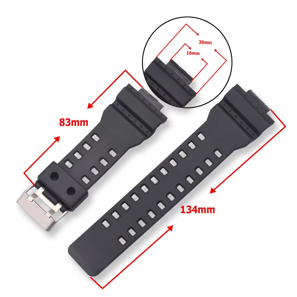 Bracelet en résine pour Casio G-SHOCK GA110 GA100 GA120 GD120 G-8900 GW-8900 GLS-100