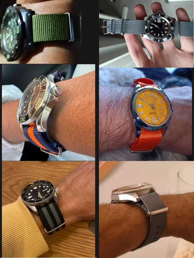 Bracelet de montre universel en toile
