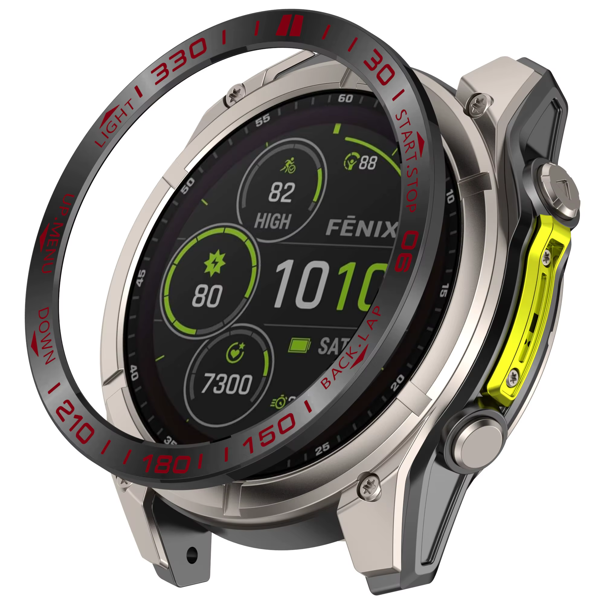 Lunette d'anneau en métal pour Garmin Fenix 8 AMOLED 47mm 51mm