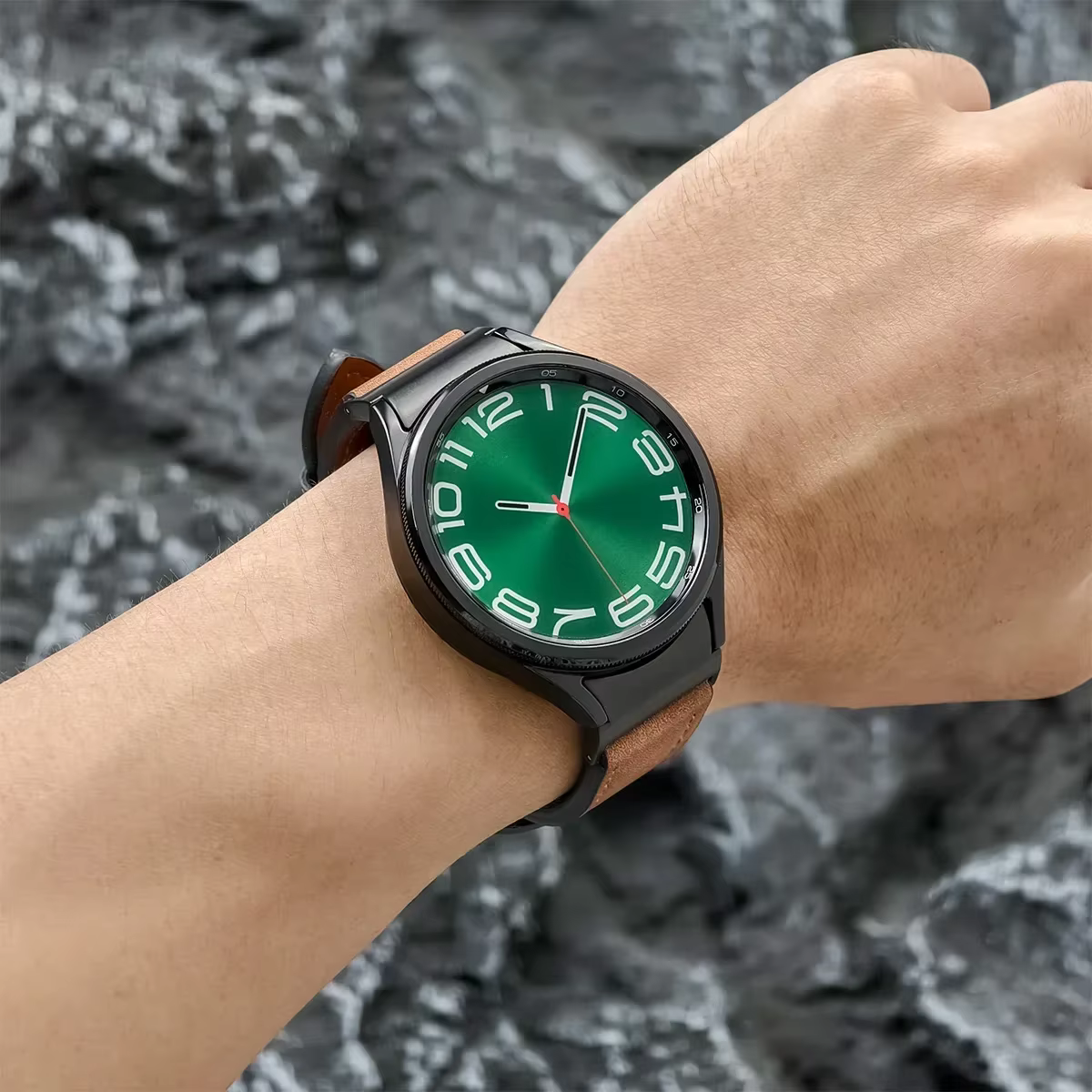 Bracelet en cuir sans écart pour Samsung Galaxy Watch 7 6 5 4 40mm 44mm 6 classique 43mm 47mm