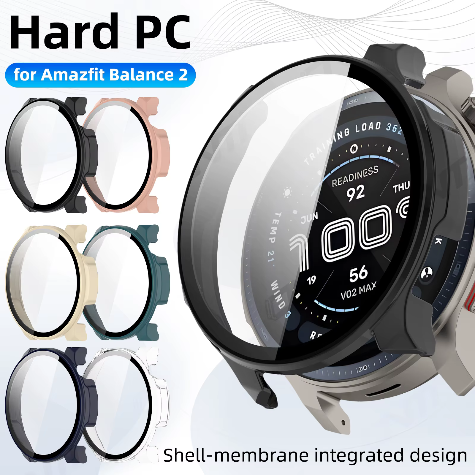Étui pour montre intelligente Amazfit Balance 2 - Shell & Film Protection intégrée