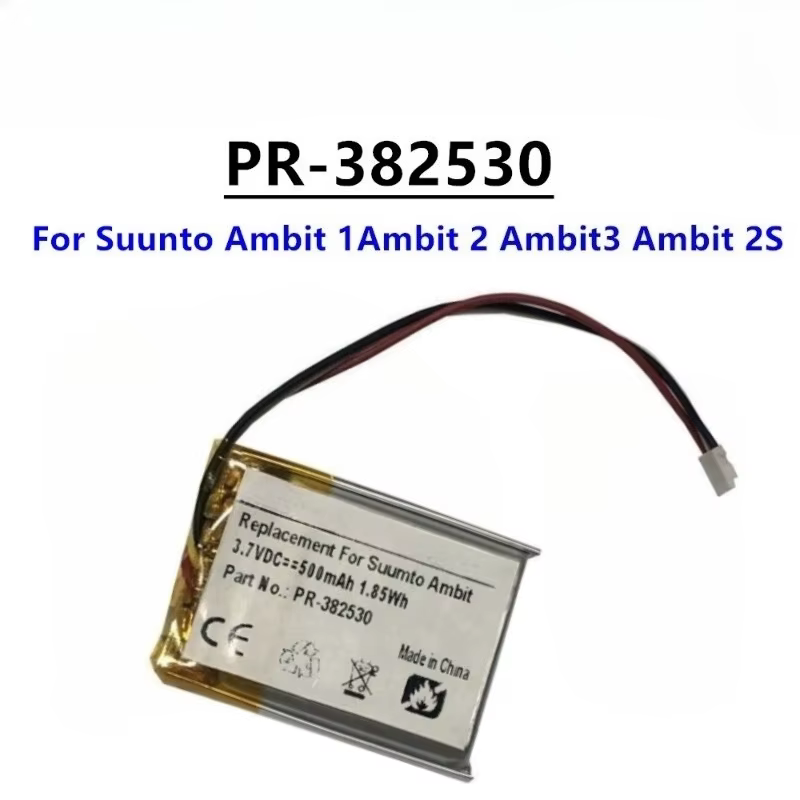 Nouvelle Batterie de haute qualité 500mAh PR-382530 pour SUUNTO Ambit 1 2 2s 3 HR Peak Ambit2 Ambit3