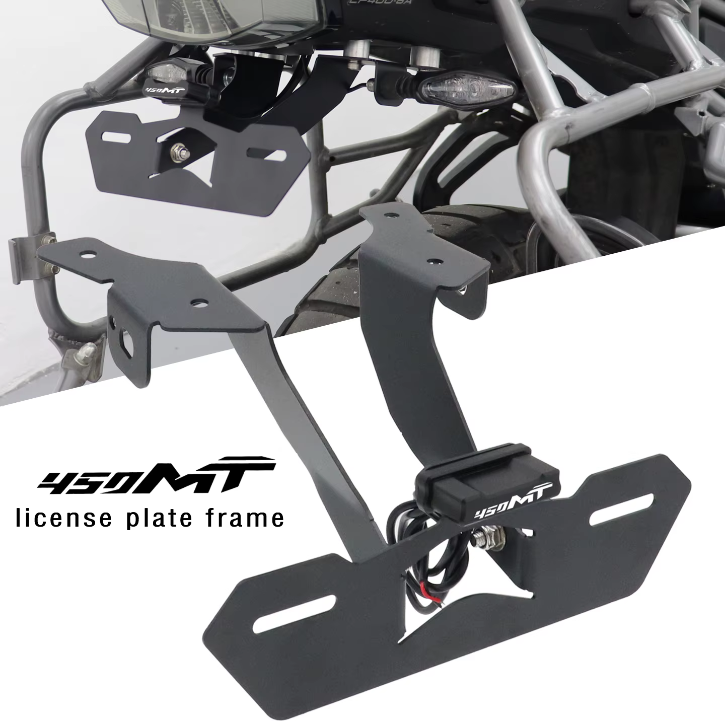 Support de plaque d'immatriculation et éliminateur de garde-boue avec éclairage LED pour CFMOTO 450MT MT450 800MTX 450 MT 800 MTX MTX800