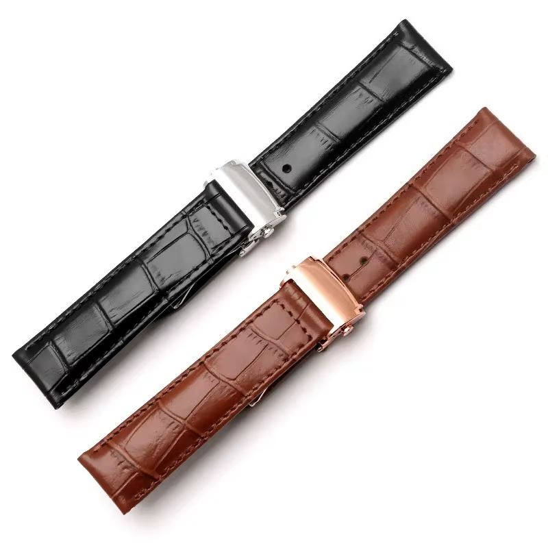 Montre en cuir de vachette respectueux de la peau