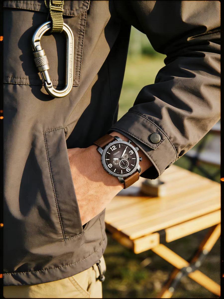 Montre chronographe surdimensionnée Fossil pour homme