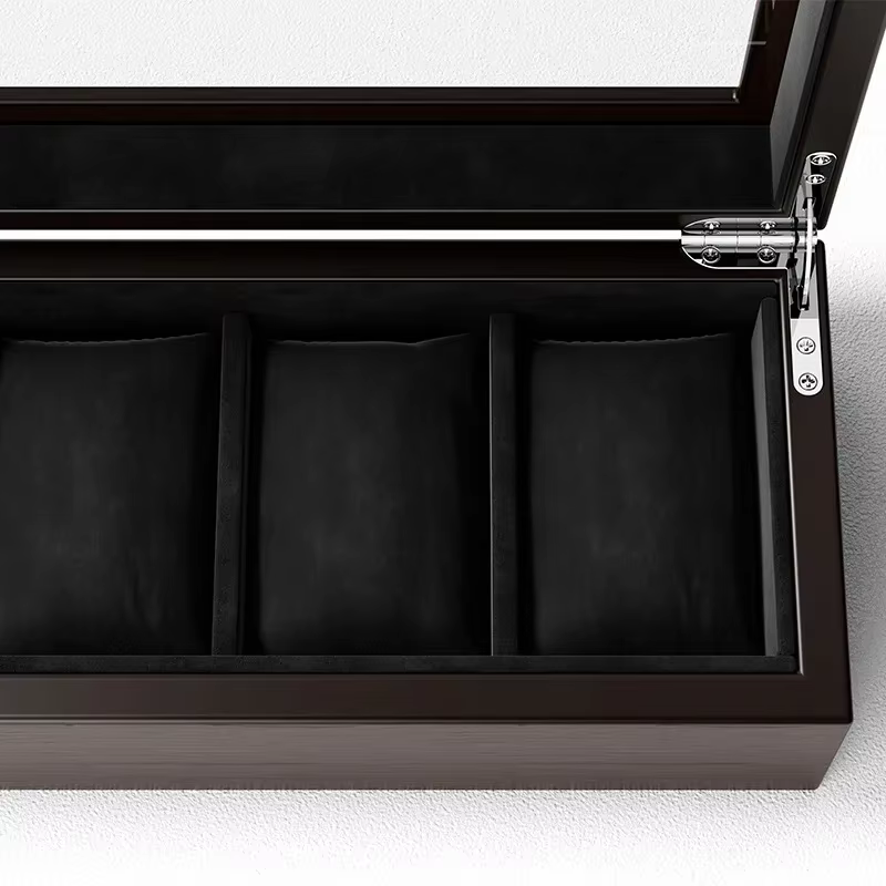 Boîte de rangement en bois pour montres mécaniques pour hommes