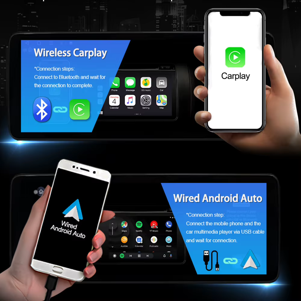 Android 14 pour Audi Q5 2009 -2017 autoradio intelligente multimédia QLED écran tactile DSP stéréo GPS Navi Bluetooth WiFi Carplay