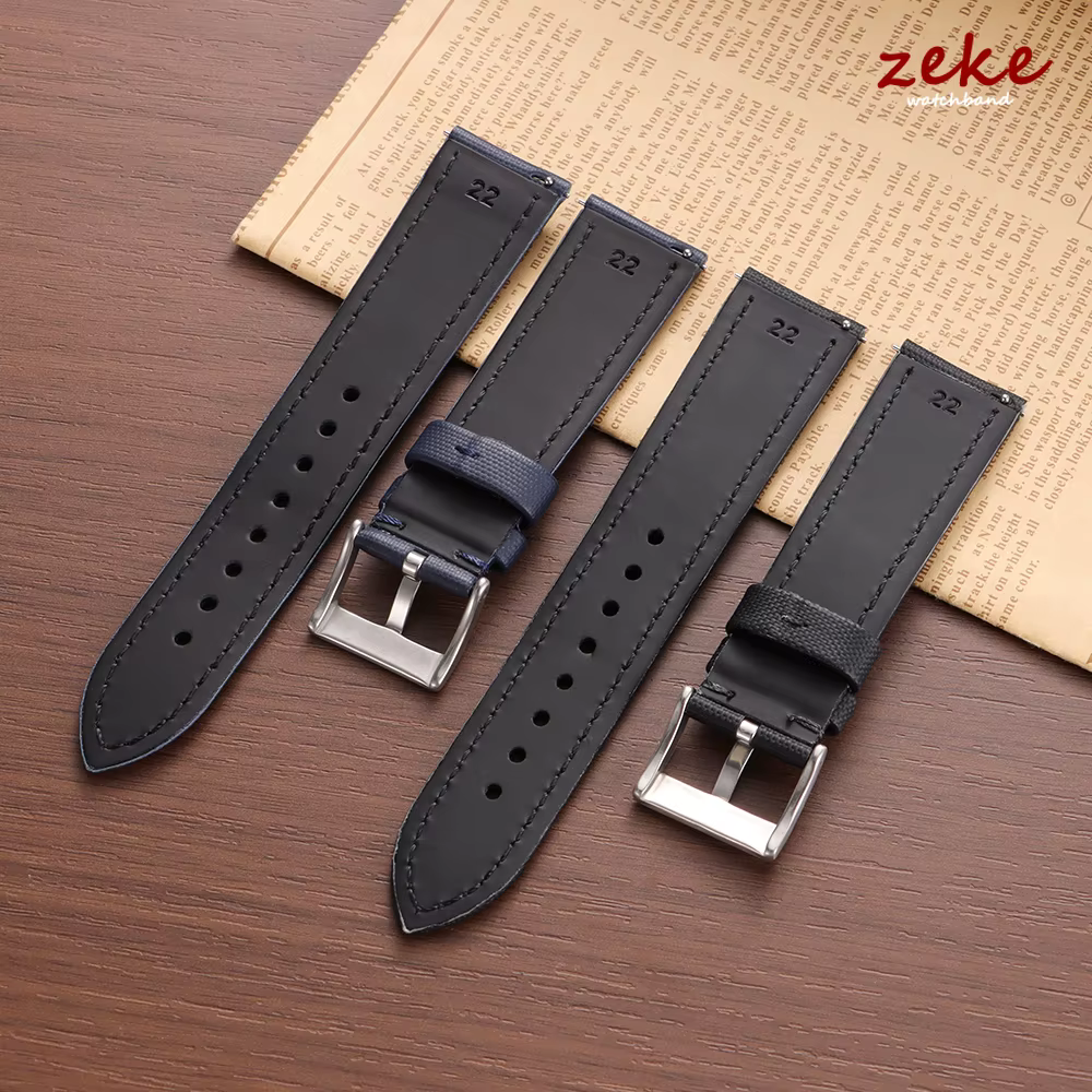 Bracelet de montre en tissu voile de qualité supérieure pour bracelets Blancpain 18mm 19mm 21mm 20mm 22mm