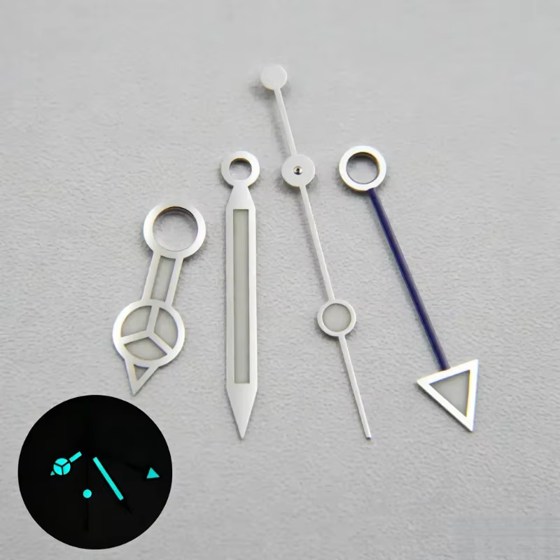 Aiguille bleue Lume pour mouvement 3186/3285, accessoires pour montres GMT