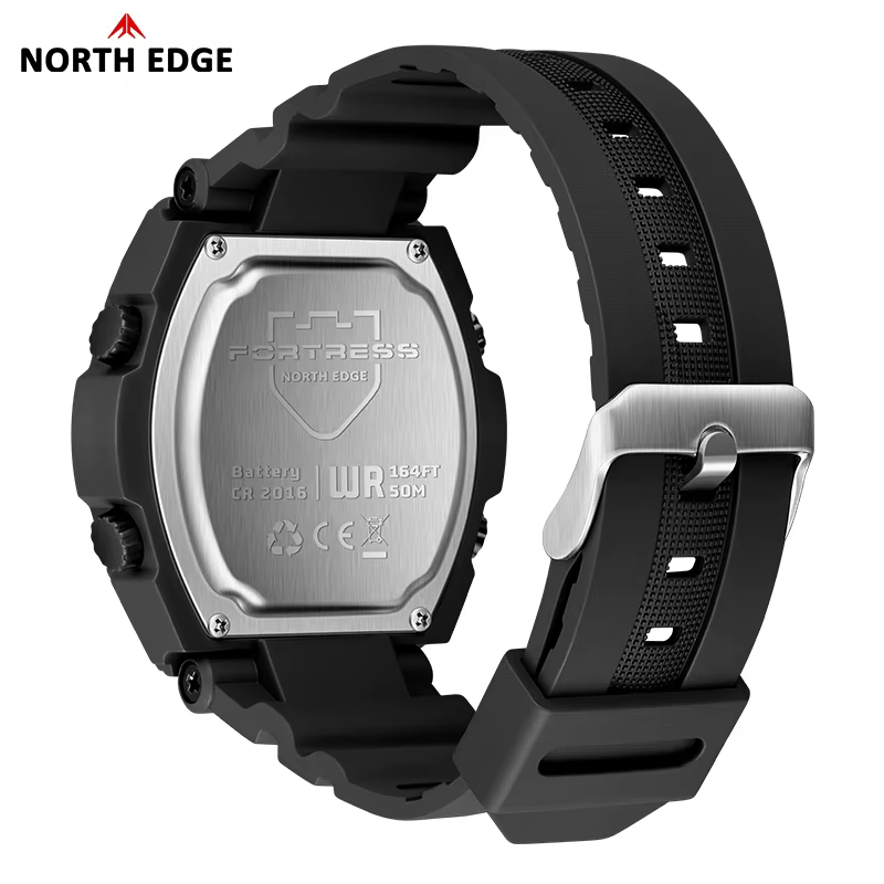 NORTH EDGE FORTRESS 2026 Montre numérique militaire pour homme