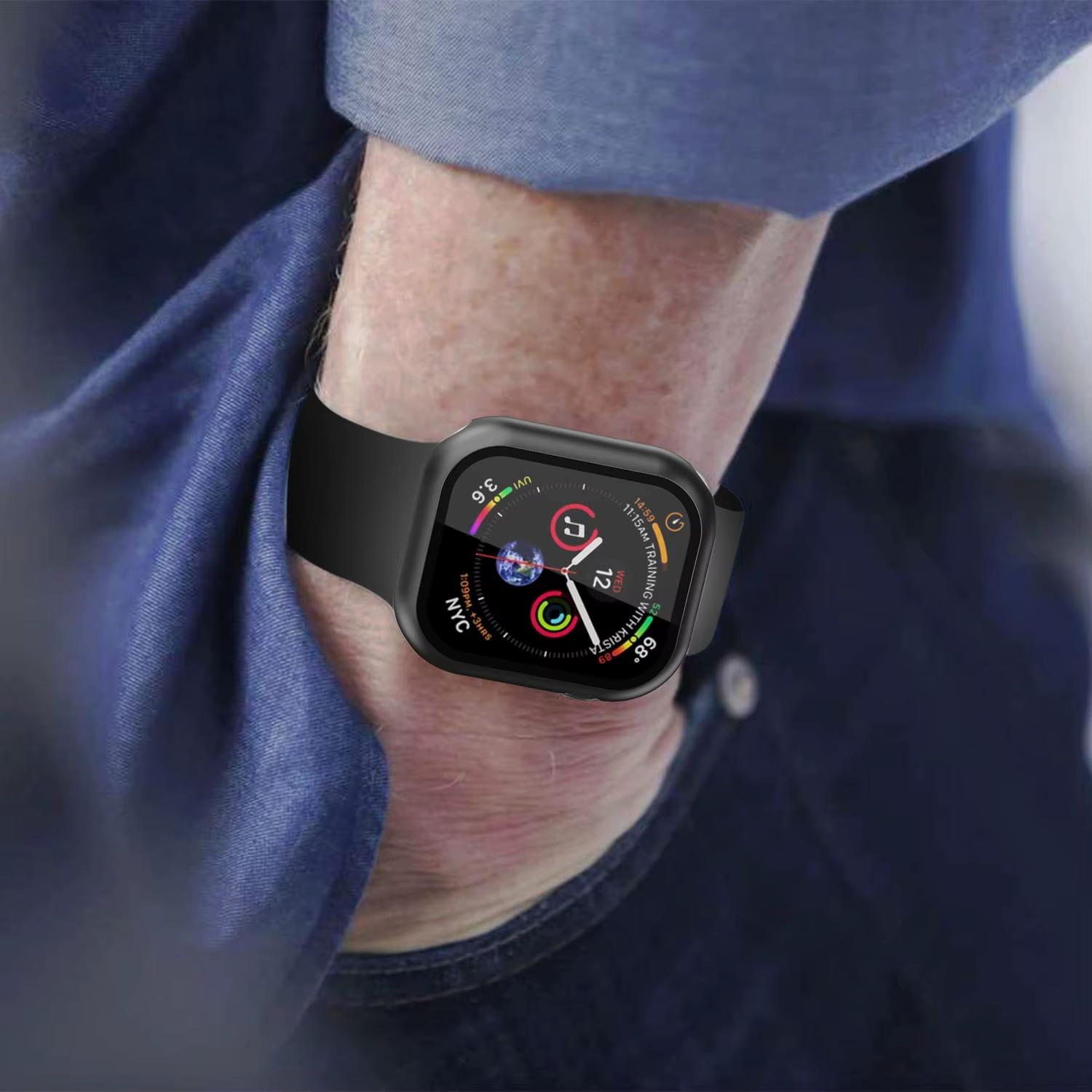 Coque de protection d'écran pour Apple Watch
