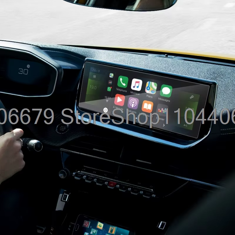 Protecteur d'écran en verre trempé pour Peugeot 2008/E2008, 7 pouces, 10 pouces, 2020, 2021, navigation GPS, radio, centre tactile, anti-rayures