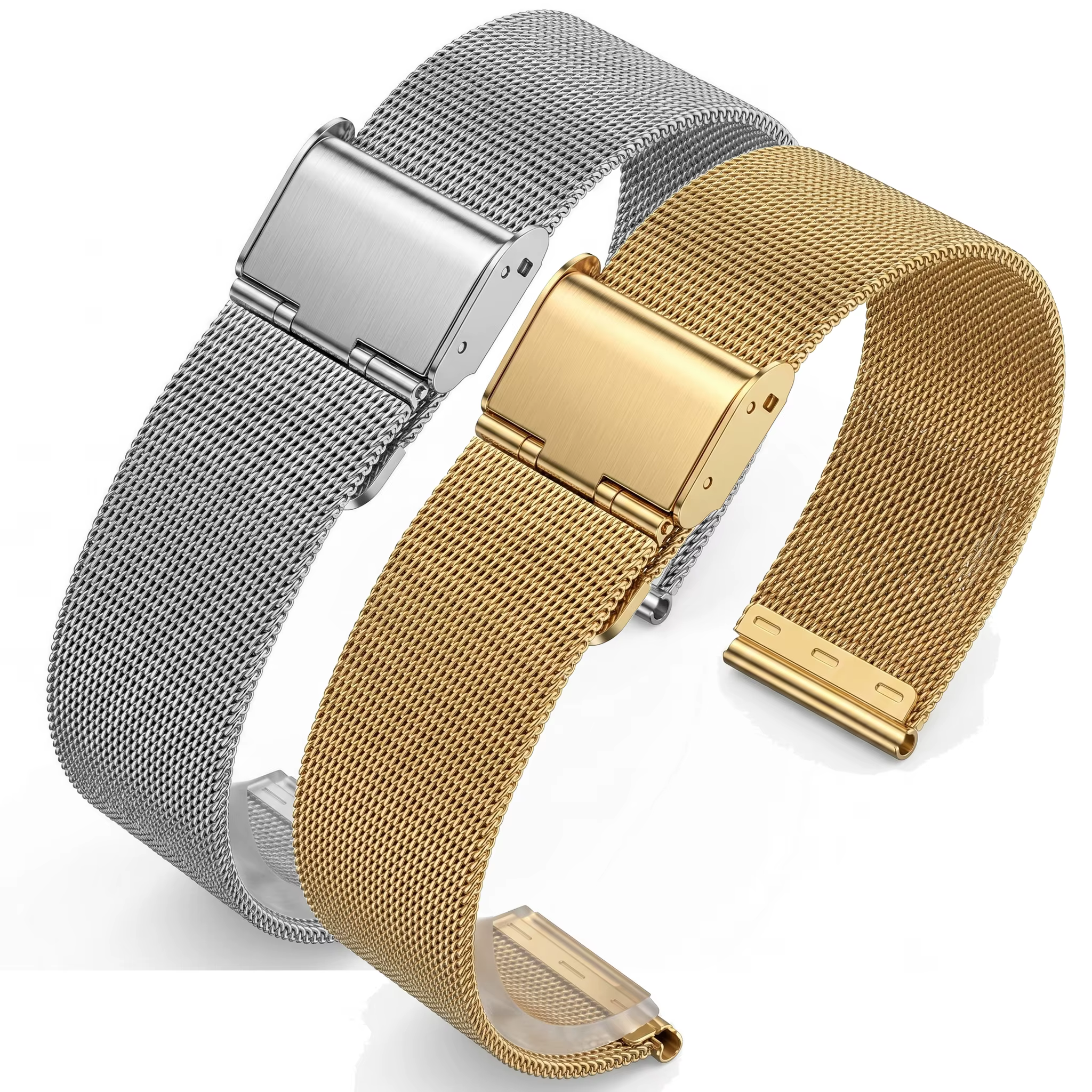 Bracelet de montre à boucle milanaise pour hommes et femmes