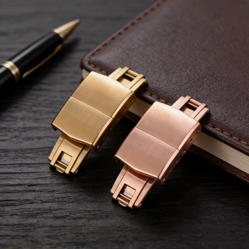 Boucle déployante universelle réglable en acier inoxydable 316L pour bracelet de montre