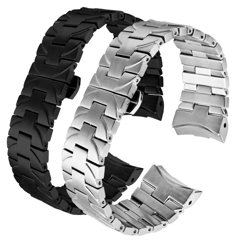 Bracelet de montre incurvé en acier inoxydable massif pour Panerai Luminor série PAM01316 PAM01438 hommes 22 24mm