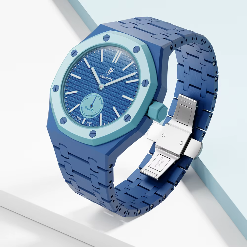 Bracelet en céramique pour la montre Swatch X Audemars Piguet Royal Oak POP en biomatériaux