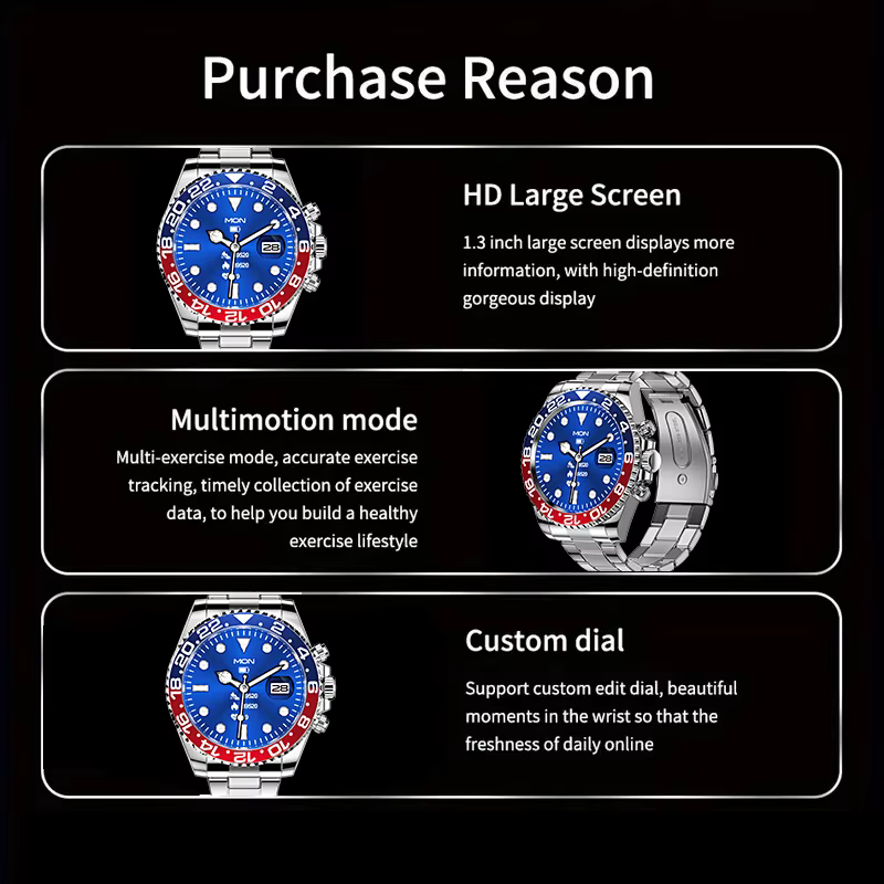 Montre connectée de luxe AW12 pour hommes