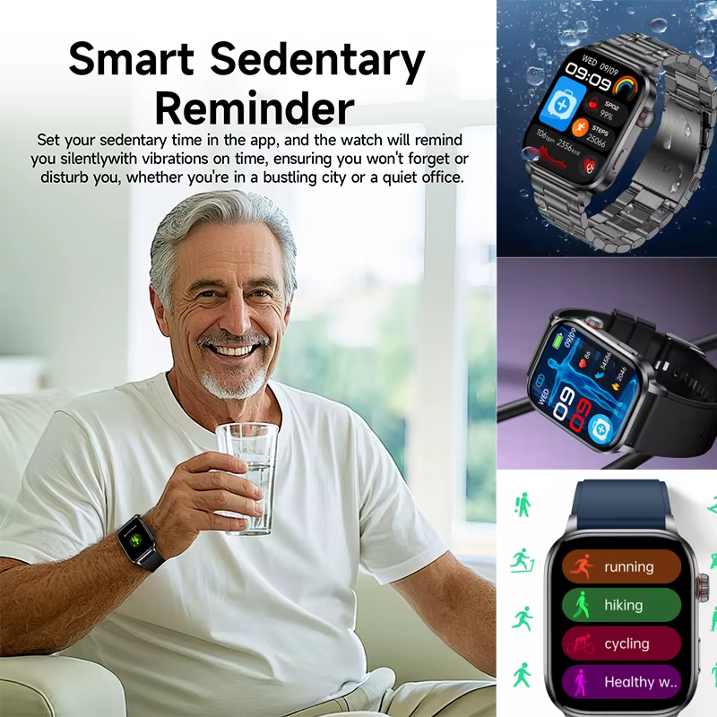 Montre connectée ECG pour homme 2026 améliorée