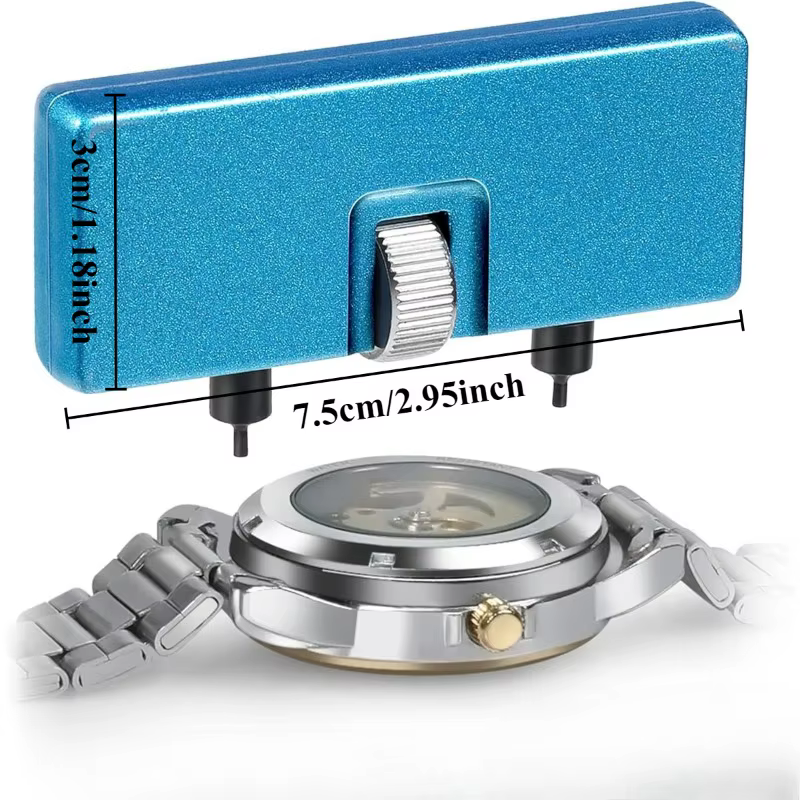 1 pièce Remplacez le kit d'outils. Mécanisme d'ouverture/fermeture réglable pour le boîtier de la montre. Convient pour le remplacement de batterie DIY