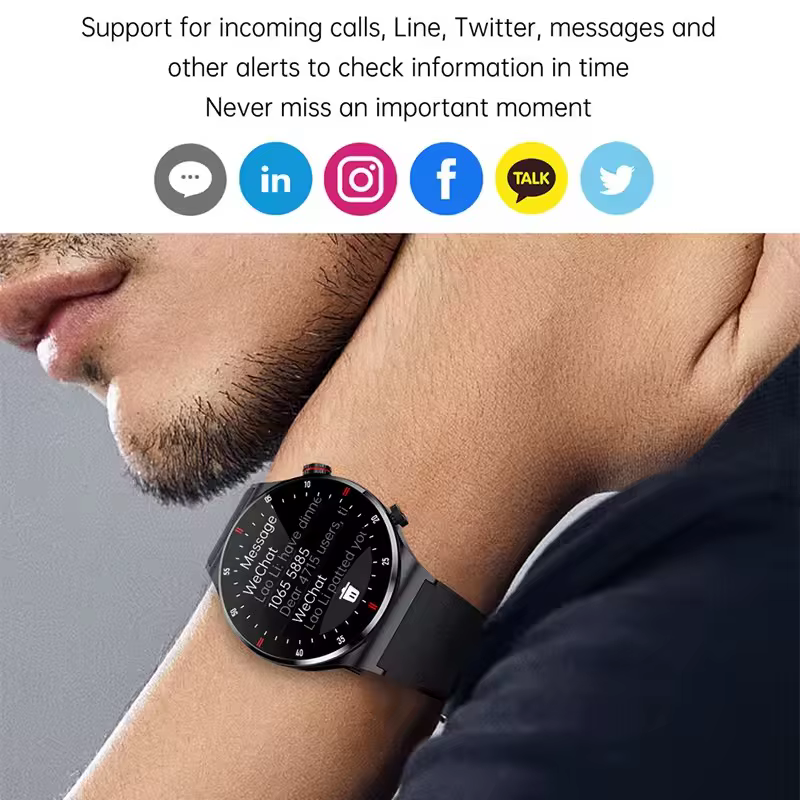 2025 NFC Bluetooth appel montre intelligente hommes plein écran GPS sport Bracelet étanche ECG moniteur de santé SmartWatch pour IOS Android