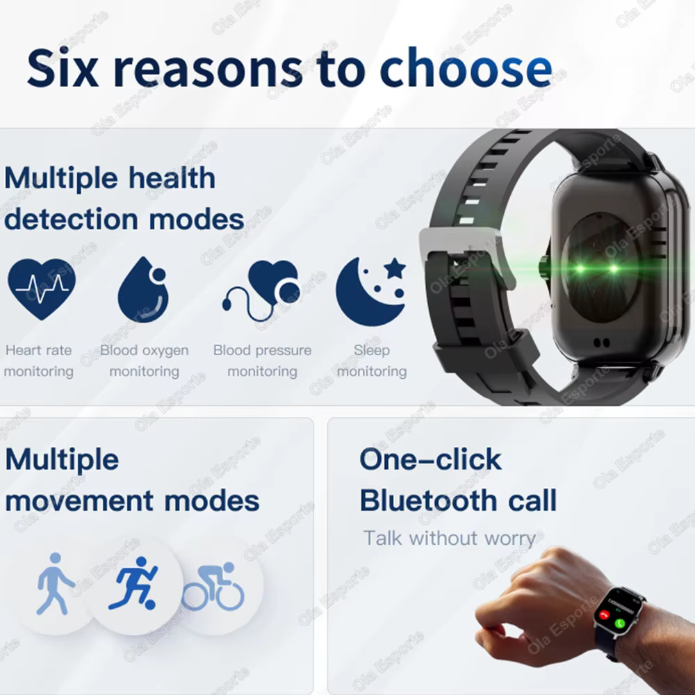 Sports de plein air montre intelligente appel sans fil informations rappel papier peint changement hommes et femmes étanche Smartwatch 2025