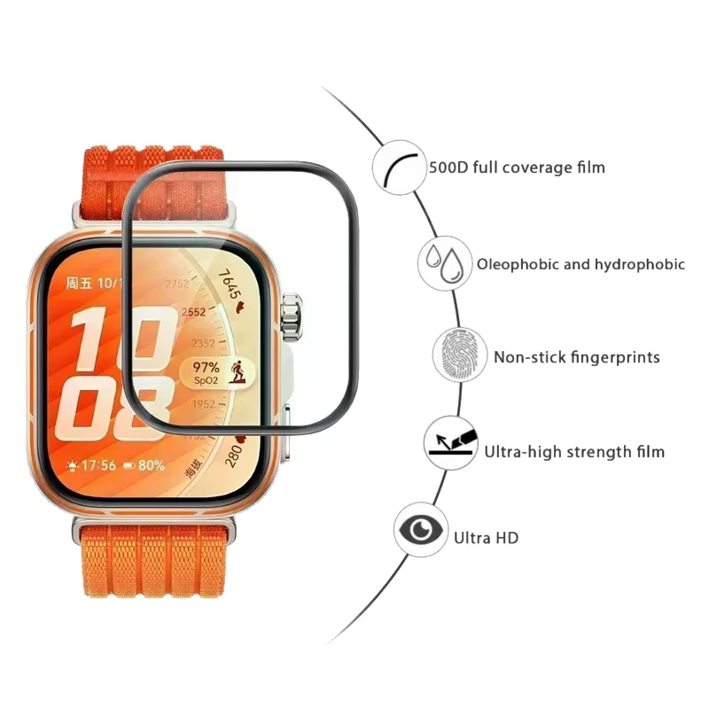 Film de protection à couverture complète pour HUAWEI Watch Fit 5 Fit 5 4 Pro 3