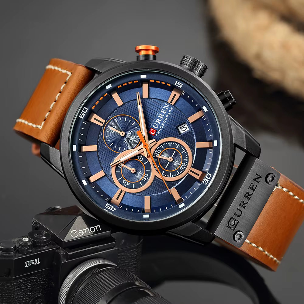 Montre chronographe à quartz pour homme CURREN 8291