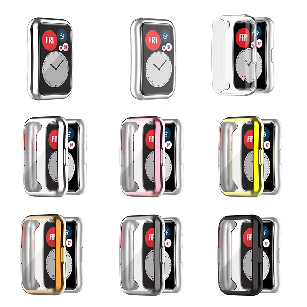 Étui de protection en TPU galvanisé pour montre Huawei