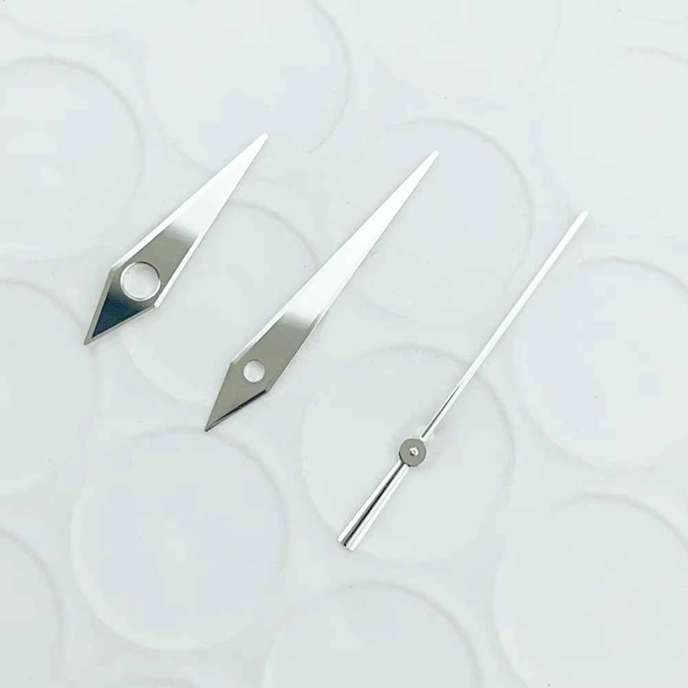 Aiguilles de montre en argent GS