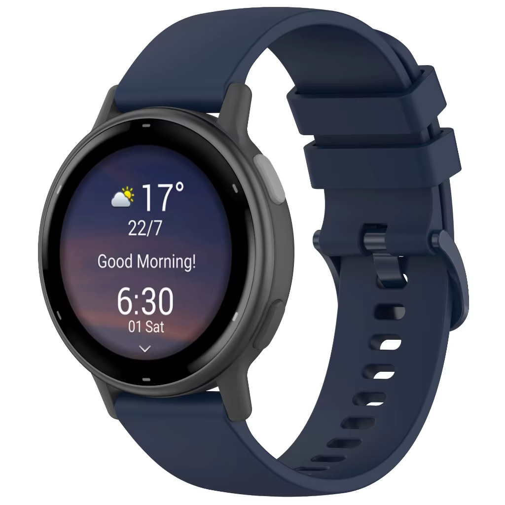 Pour Garmin Vivoactive 5 Bracelet en Silicone 20mm couleur unie