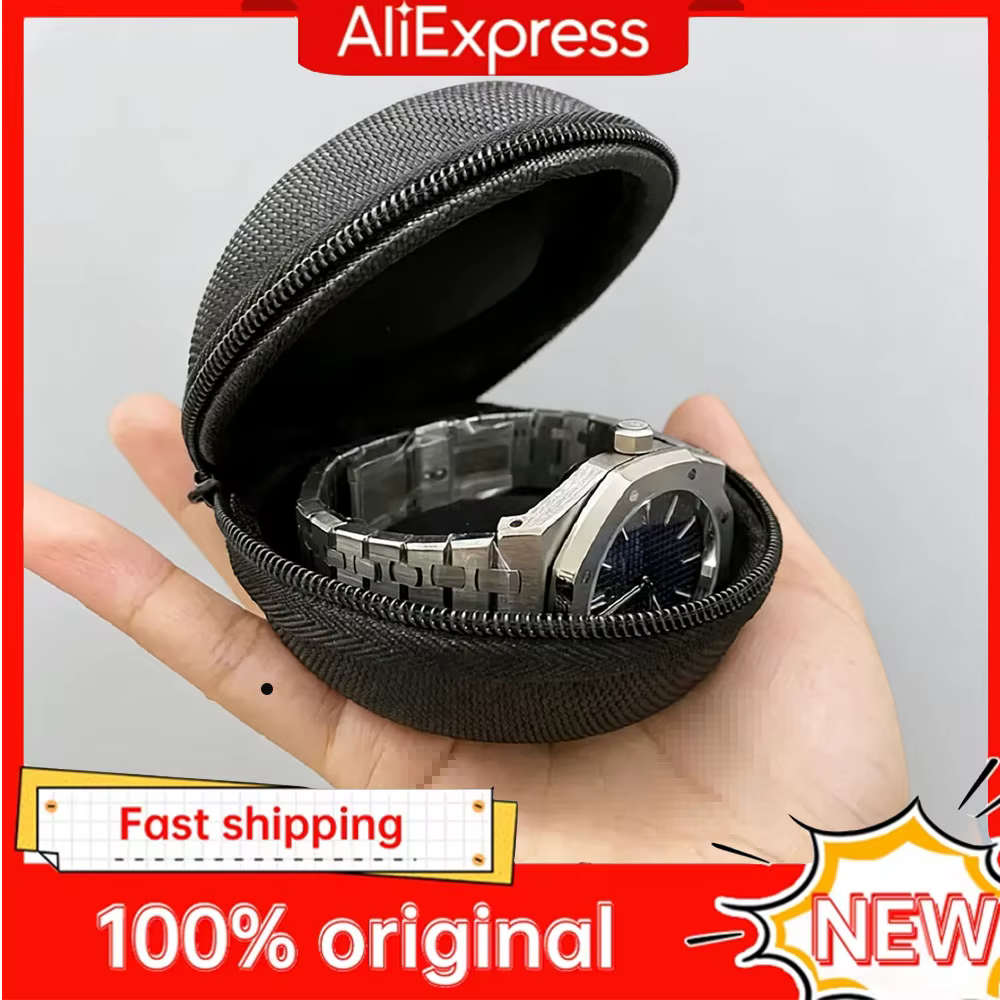 Étui de voyage portable à fermeture éclair pour montre
