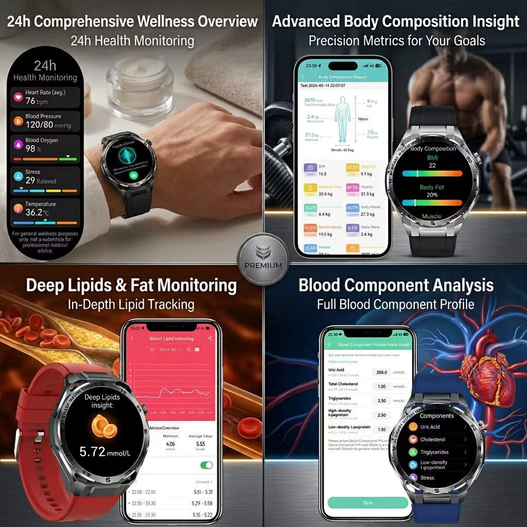 Nouvelle Montre Connectée IA 2026 pour la Santé : Suivi des Lipides Sanguins