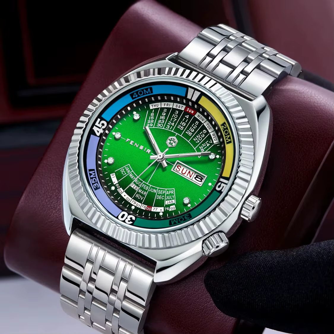 Montre pour homme de style européen et américain Haiba Double Lion