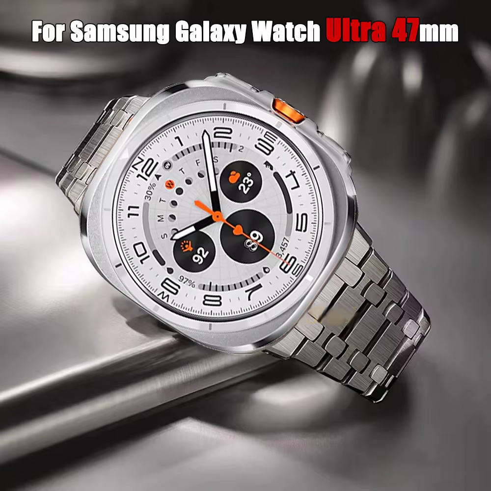 Bracelet en métal luxueux pour Samsung Galaxy Watch Ultra 2025