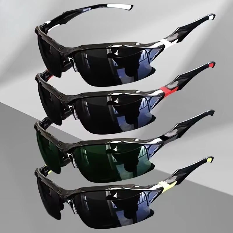 Lunettes de sport polarisées d'extérieur à la mode pour hommes et femmes, coupe-vent adaptées au baseball, la course à pied, la pêche, le golf et la conduite