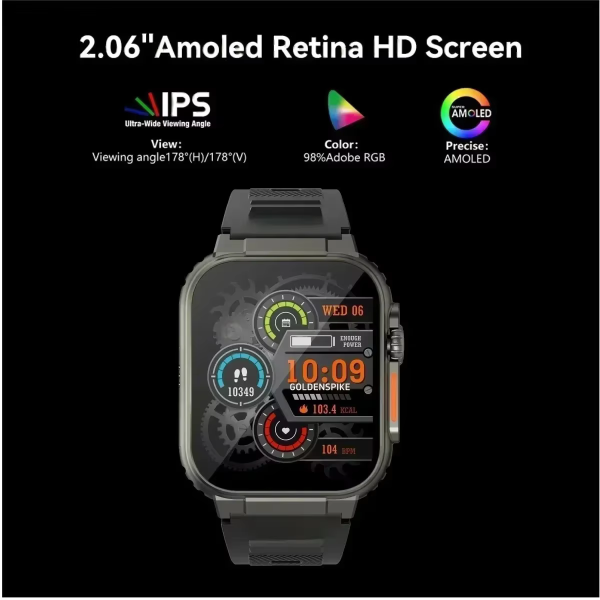 Nouveau Ultra Ai3 Smartwatch 4G Android Amoled HD caméra GPS WIFI Google Play Store App télécharger jeu Bluetooth