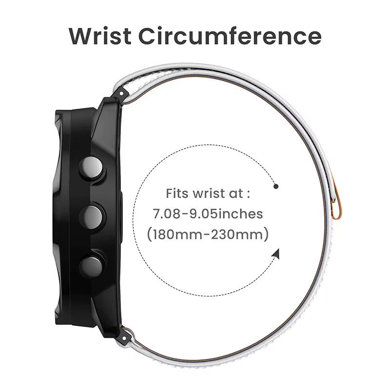 Bracelet en Nylon à boucle de voyage de 24mm pour Suunto 9 7 Baro/Suunto D5 Spartan Sport poignet HR/Baro montre intelligente bande remplaçable ceintures Correa