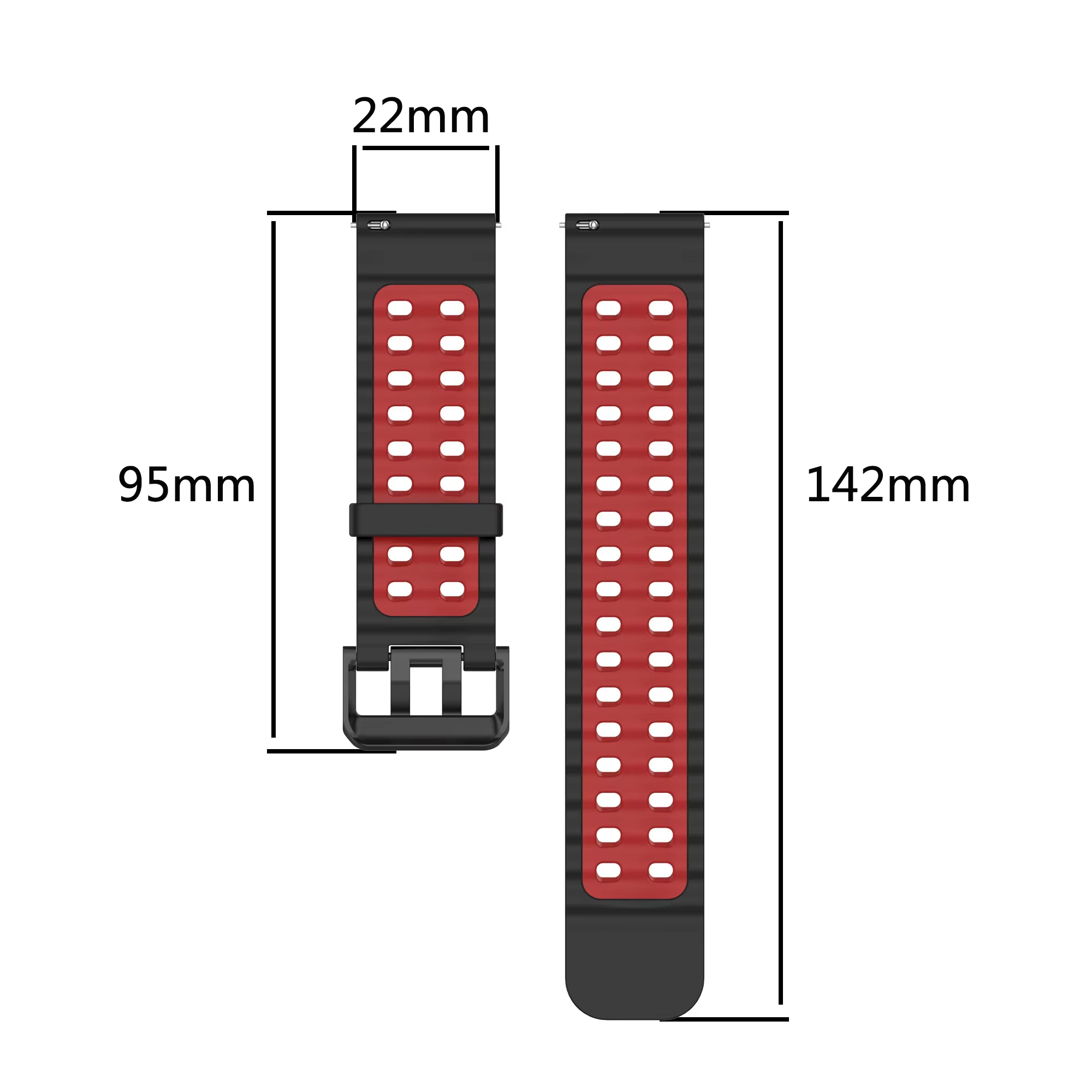 Pour Amazfit Balance 2 1 bracelet de montre bicolore en Silicone