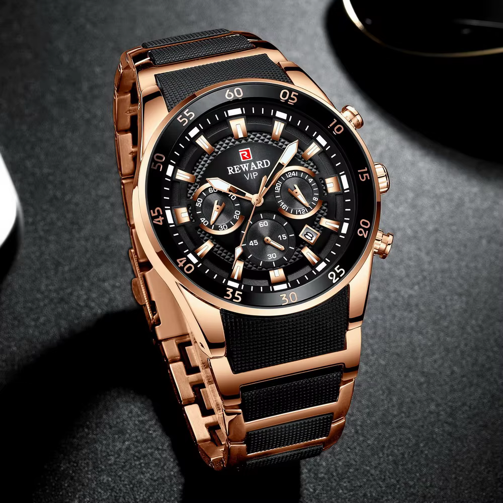 Montres de sport pour hommes à grand cadran