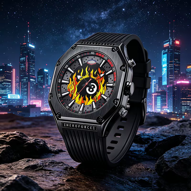 Nouvelle Montre Homme HEROFORCE 2026 Originale à Affichage Double Lumineux