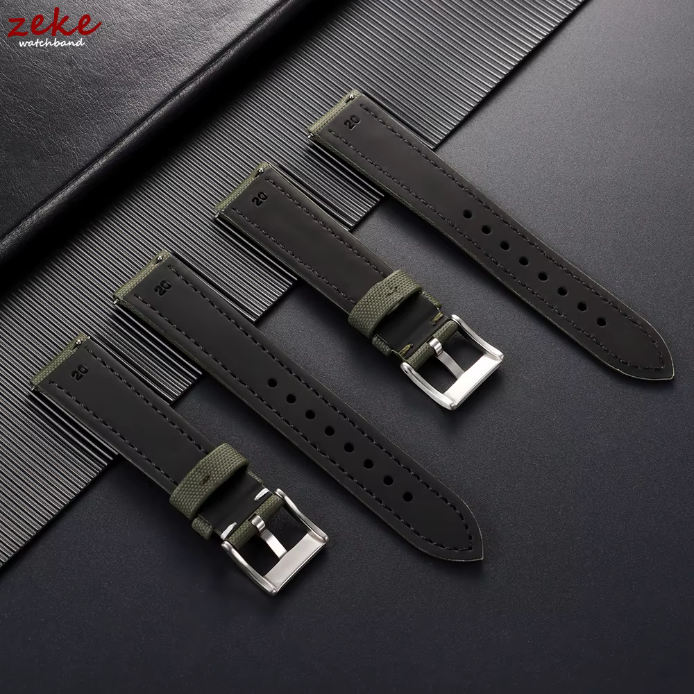 Bracelet de montre en tissu voile pour toile de Nylon Blancpain 18mm 19mm 20mm 21mm 22mm