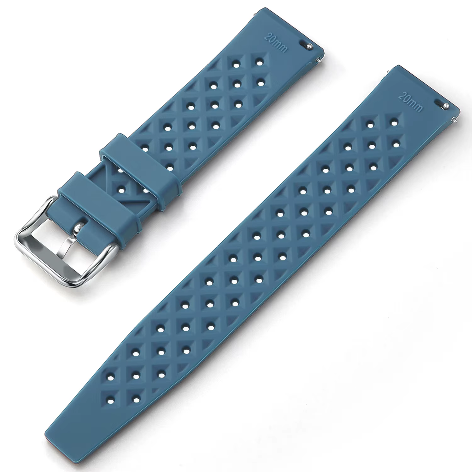 Bracelet de montre en silicone tropical à libération rapide