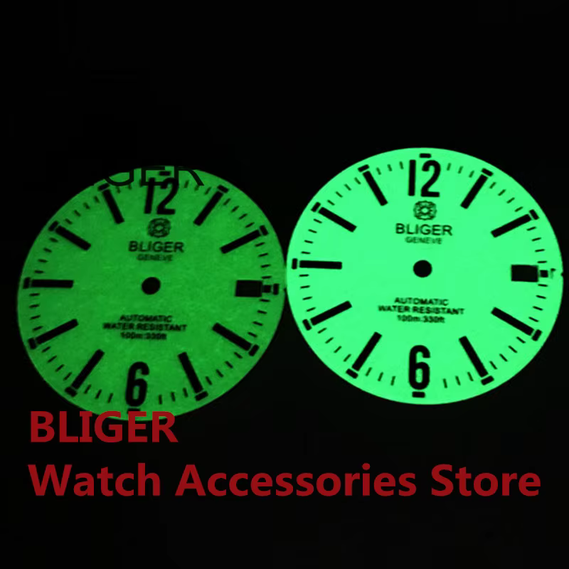 BLIGER – cadran de montre Super lumineux de 29mm
